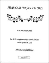 Hear Our Prayer, O Lord SATB choral sheet music cover